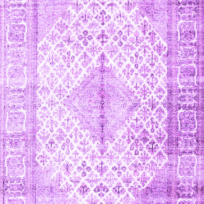 Machine Washable Persian Purple Traditional Area Rugs, wshtr2986pur