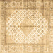 Square Persian Brown Traditional Rug, tr2986brn