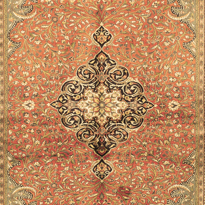 Machine Washable Persian Brown Traditional Rug, wshtr2987brn