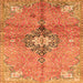 Serging Thickness of Persian Orange Traditional Rug, tr2987org