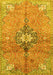 Machine Washable Persian Yellow Traditional Rug, wshtr2987yw