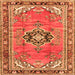 Serging Thickness of Persian Orange Traditional Rug, tr2988org