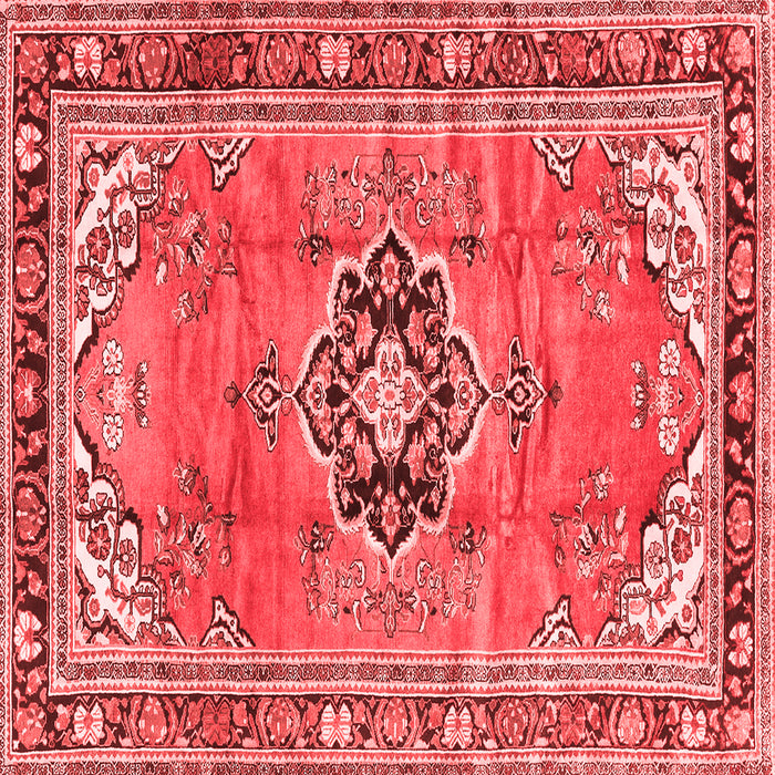 Machine Washable Persian Red Traditional Rug, wshtr2988red