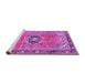 Sideview of Machine Washable Persian Purple Traditional Area Rugs, wshtr2988pur