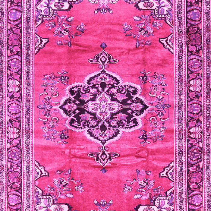 Machine Washable Persian Pink Traditional Rug, wshtr2988pnk