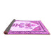 Sideview of Animal Purple Traditional Rug, tr2989pur