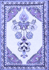 Animal Blue Traditional Rug, tr2989blu