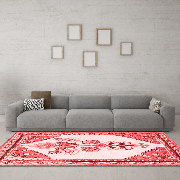 Traditional Red Washable Rugs