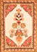 Animal Orange Traditional Rug, tr2989org