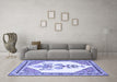 Machine Washable Animal Blue Traditional Rug in a Living Room, wshtr2989blu