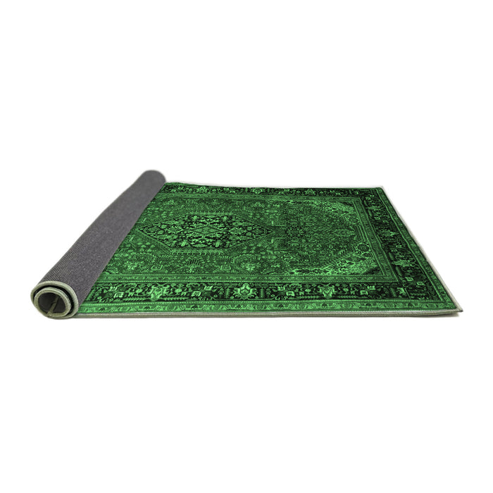 Sideview of Persian Emerald Green Traditional Rug, tr298emgrn