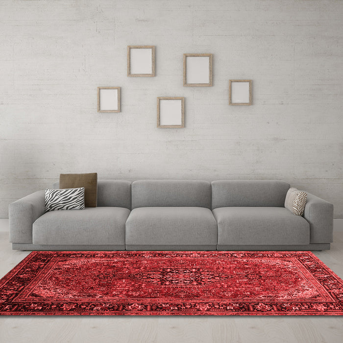Traditional Red Washable Rugs