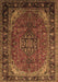 Machine Washable Persian Brown Traditional Rug, wshtr298brn