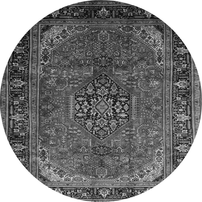 Square Persian Gray Traditional Rug, tr298gry