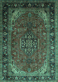 Persian Turquoise Traditional Rug, tr298turq