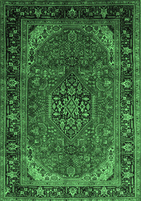 Persian Emerald Green Traditional Rug, tr298emgrn