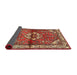 Sideview of Traditional Sand Brown Persian Rug, tr2990