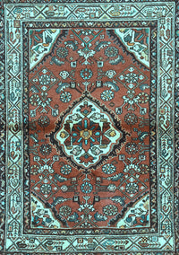 Persian Light Blue Traditional Rug, tr2990lblu