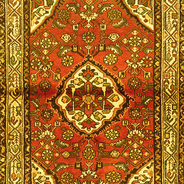 Machine Washable Persian Yellow Traditional Rug, wshtr2990yw