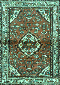 Persian Turquoise Traditional Rug, tr2990turq