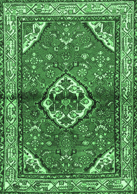 Persian Emerald Green Traditional Rug, tr2990emgrn