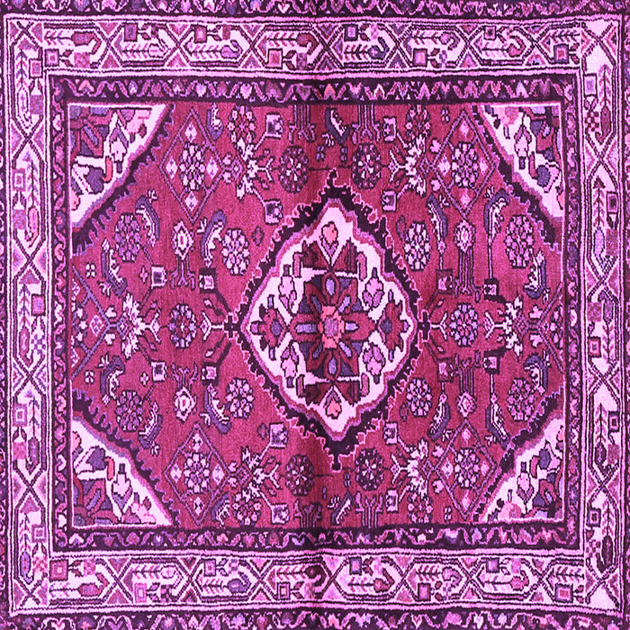 Square Persian Purple Traditional Rug, tr2990pur