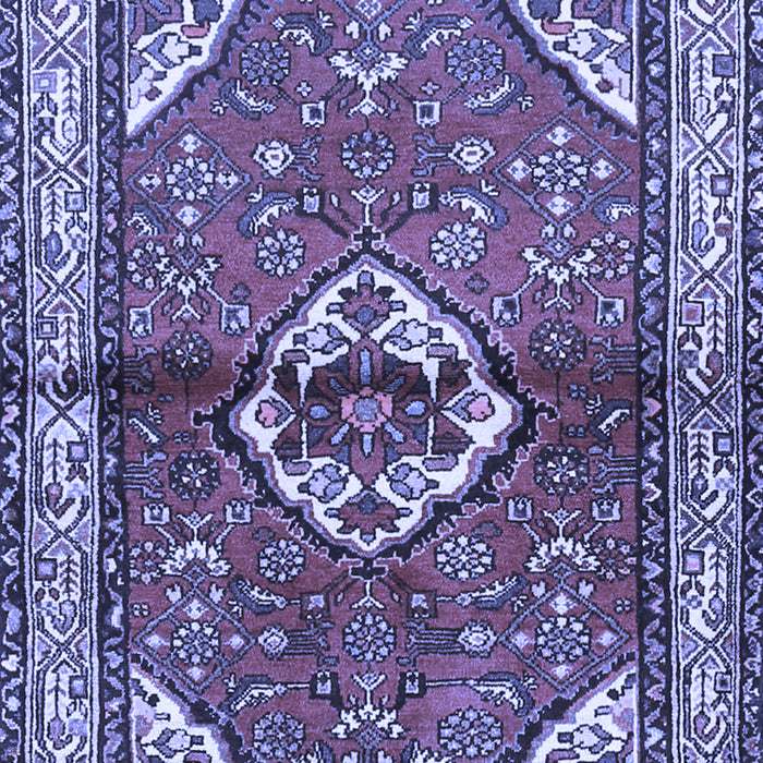 Machine Washable Persian Blue Traditional Rug, wshtr2990blu