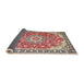 Sideview of Traditional Brown Persian Rug, tr2991