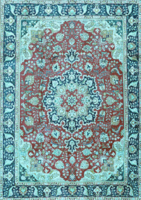 Persian Light Blue Traditional Rug, tr2991lblu