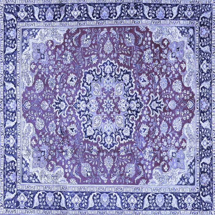 Square Persian Blue Traditional Rug, tr2991blu