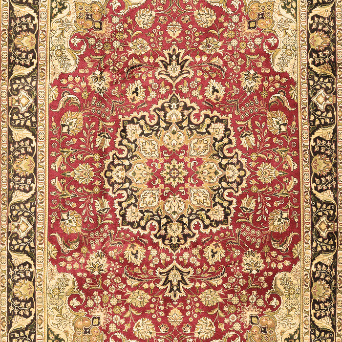 Machine Washable Persian Brown Traditional Rug, wshtr2991brn