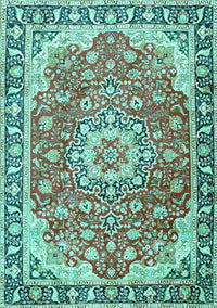 Persian Turquoise Traditional Rug, tr2991turq