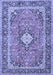 Machine Washable Persian Blue Traditional Rug, wshtr2992blu