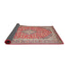 Sideview of Traditional Fire Brick Red Persian Rug, tr2993