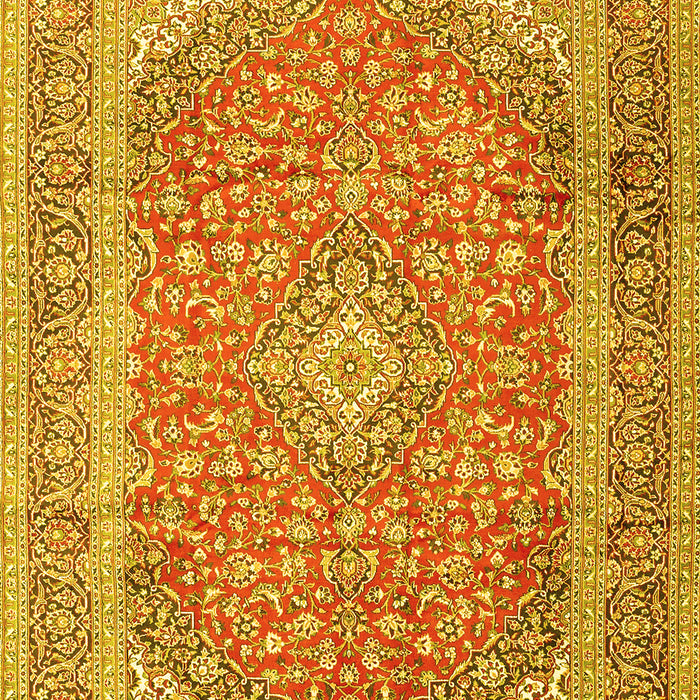 Machine Washable Persian Yellow Traditional Rug, wshtr2993yw