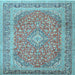 Square Persian Light Blue Traditional Rug, tr2993lblu
