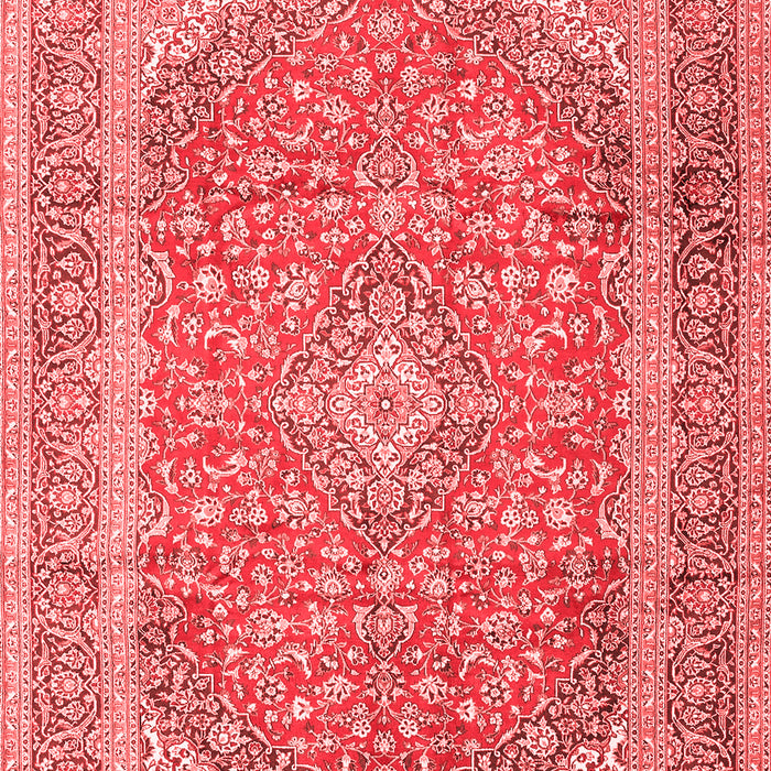 Machine Washable Persian Red Traditional Rug, wshtr2993red