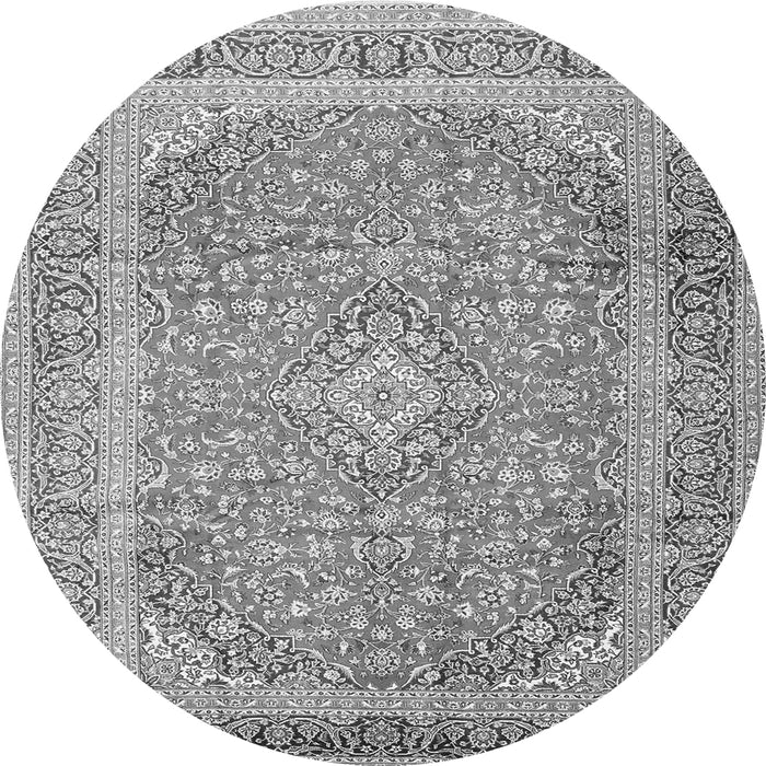 Machine Washable Persian Gray Traditional Rug, wshtr2993gry