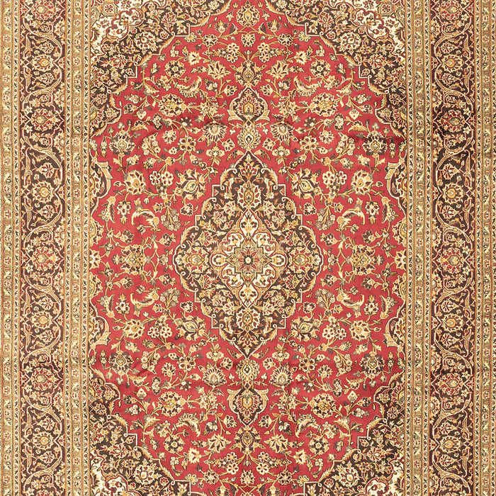 Machine Washable Persian Brown Traditional Rug, wshtr2993brn