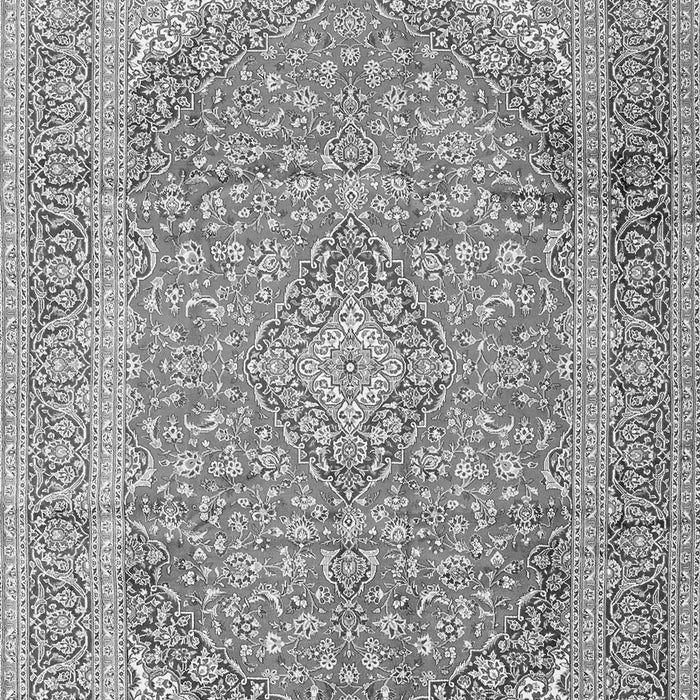 Serging Thickness of Machine Washable Persian Gray Traditional Rug, wshtr2993gry