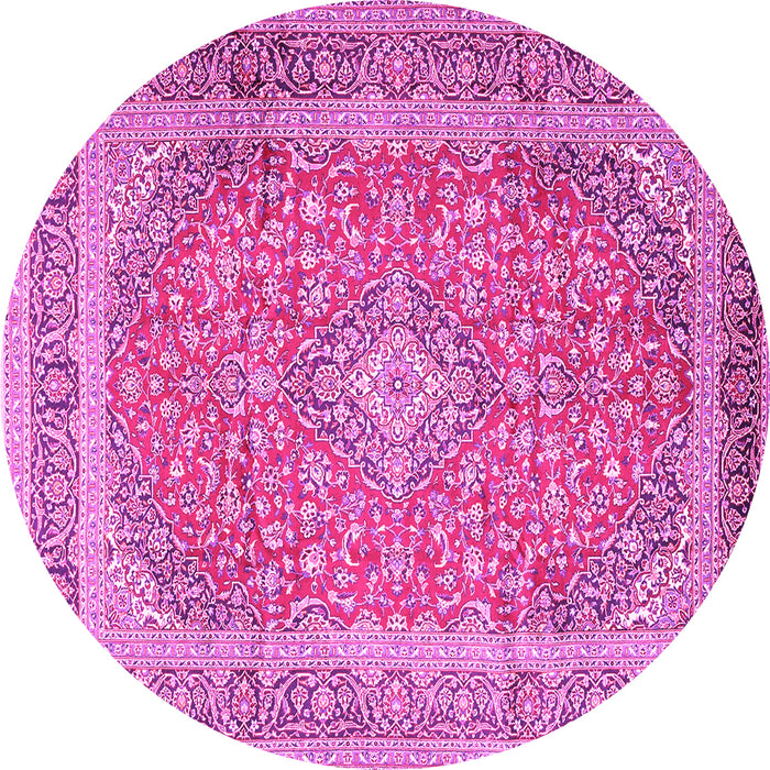Round Persian Pink Traditional Rug, tr2993pnk