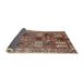 Sideview of Traditional Light French Beige Brown Persian Rug, tr2994