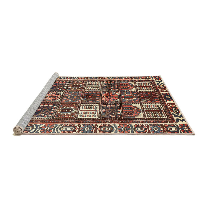 Sideview of Machine Washable Traditional Light French Beige Brown Rug, wshtr2994