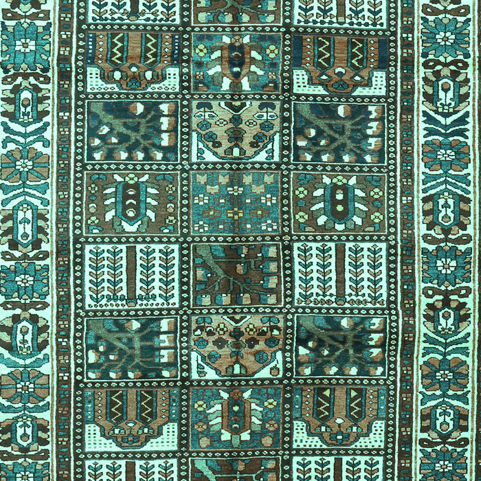 Machine Washable Persian Turquoise Traditional Area Rugs, wshtr2994turq