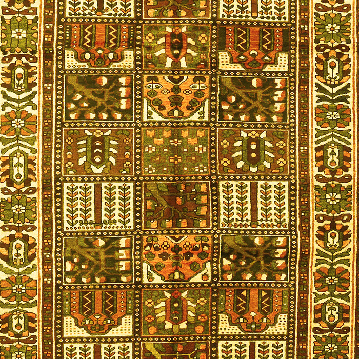 Machine Washable Persian Yellow Traditional Rug, wshtr2994yw