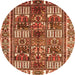 Machine Washable Persian Orange Traditional Area Rugs, wshtr2994org