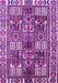 Machine Washable Persian Purple Traditional Area Rugs, wshtr2994pur