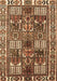 Machine Washable Persian Brown Traditional Rug, wshtr2994brn