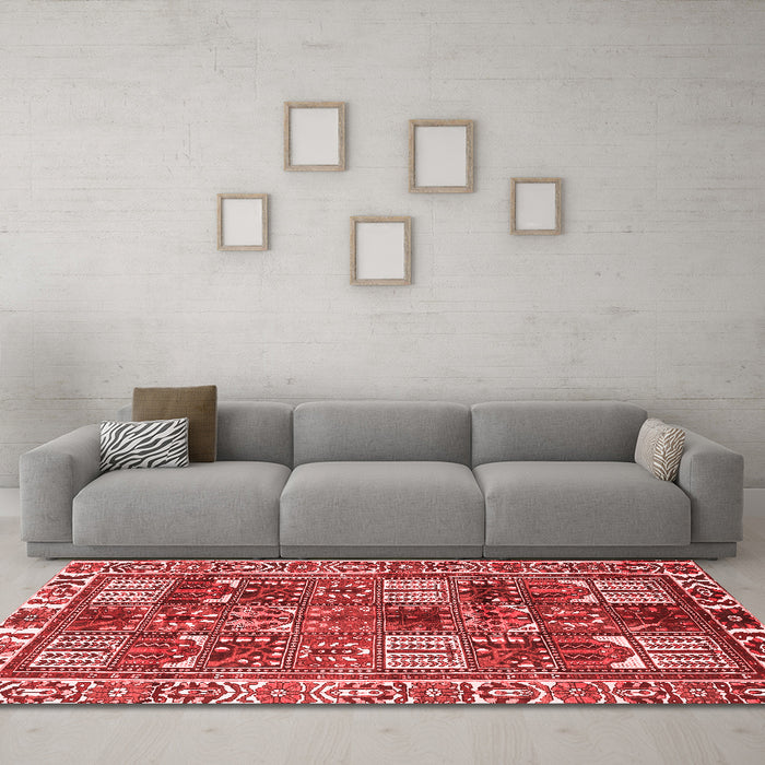 Traditional Red Washable Rugs