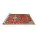 Sideview of Machine Washable Traditional Red Rug, wshtr2995